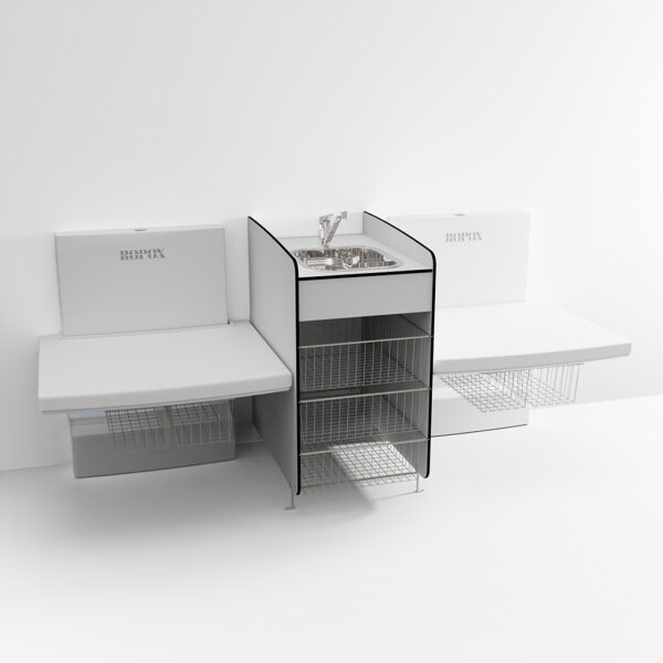 Maxi2 -  Elektrisch Höhenverstellbarer Wickeltisch – Bild 3