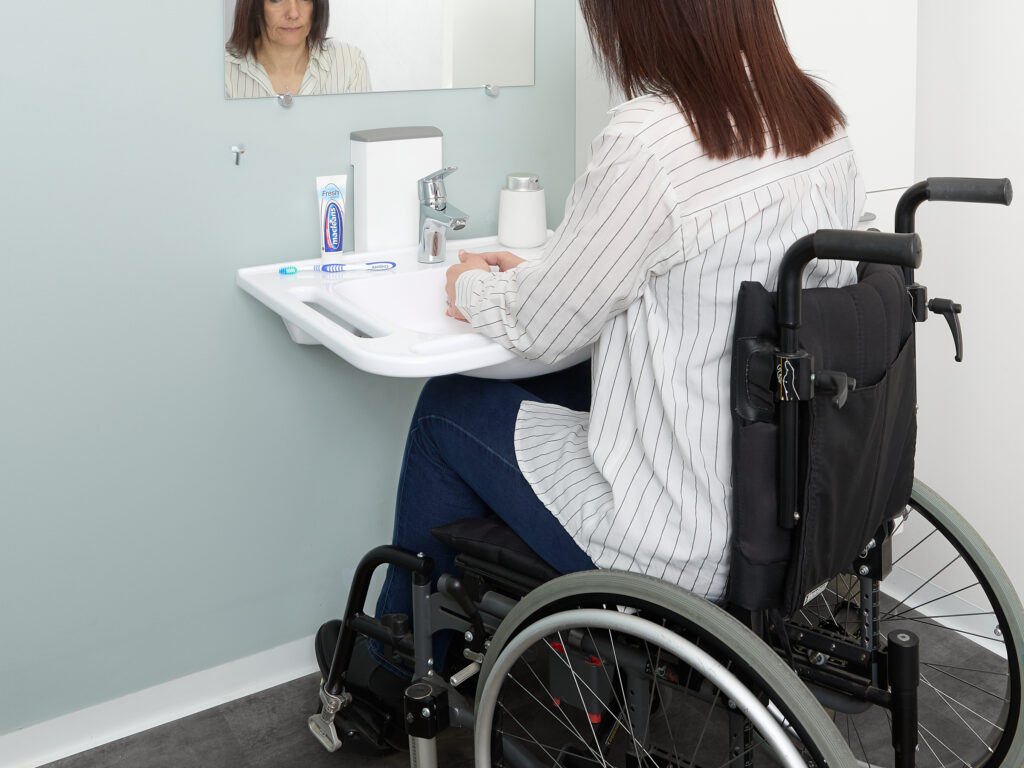 adaptline washbasin with height adjustment